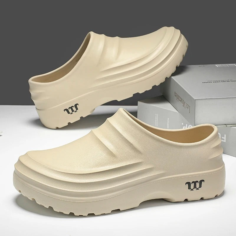 Chaussures de travail antidérapantes professionnelles — Slip-on résistant à l'huile pour cuisine et restauration | Koossa