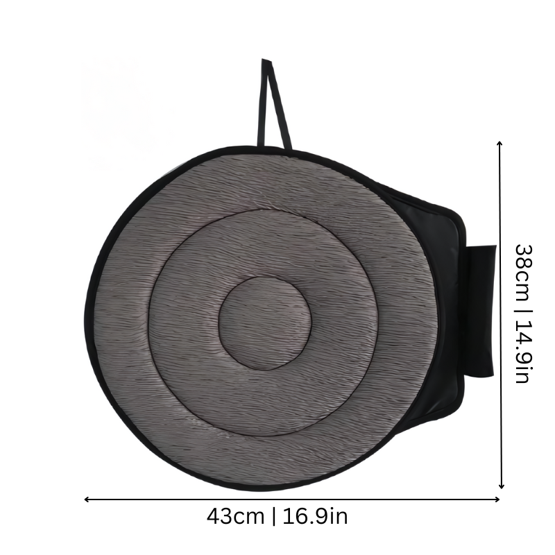Coussin pivotant 360° à mémoire de forme antidérapant pour auto fauteuil roulant transferts facilités | Koossa