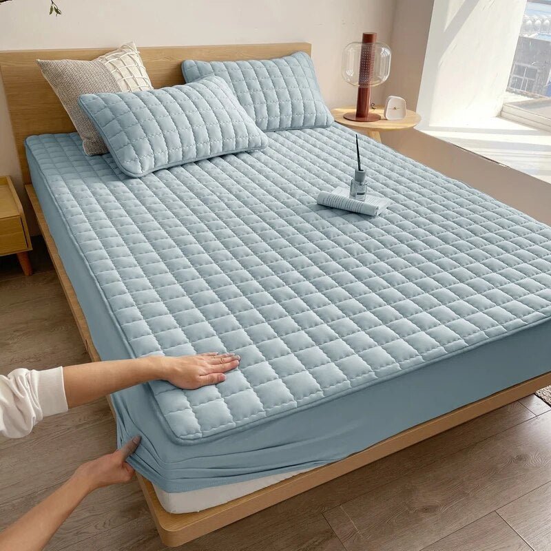 Waterproof Mattress Protector Fitted Sheet Style Deep Pocket Hypoallergenic Breathable Noiseless Cover Stretch Skirt Protects Against | Lonoma