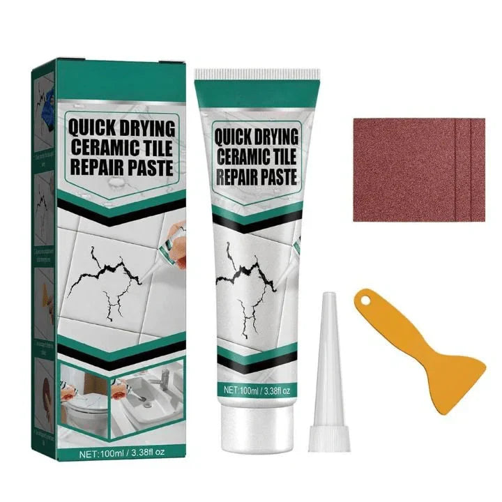 Mastic de Rénovation Carrelage 100 ml Céramique Marbre Porcelaine Fissures Éclats Étanche Mur Sol Cuisine Bain | Koossa