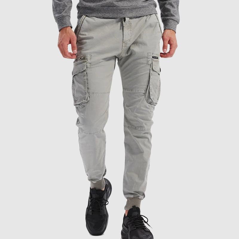 Slim Fit Cargo Trousers in Four Versatile Colours for Casual Weekend Wear and Active Summer Days | Koossa