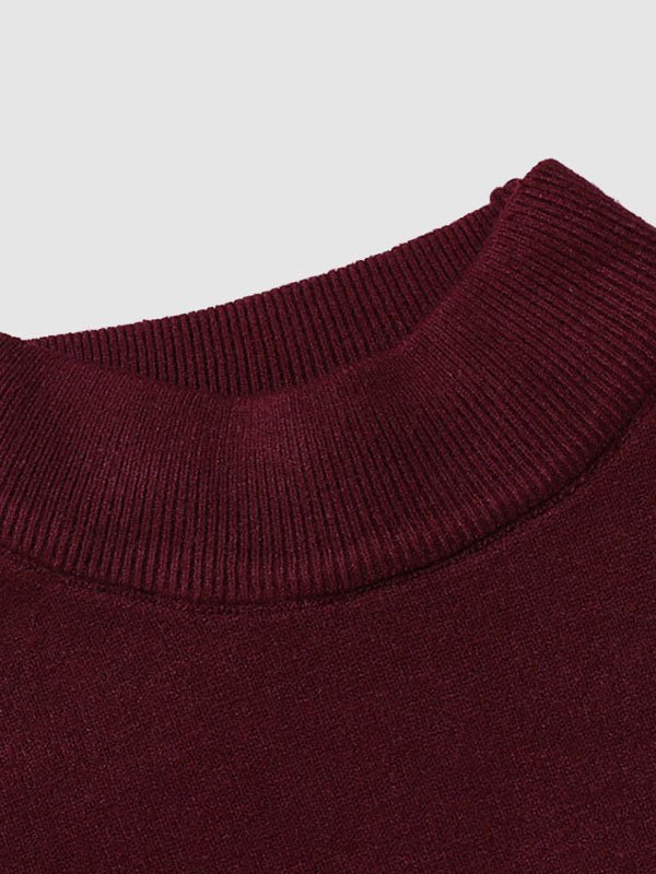 Men's Slim Fit Roll Neck Jumper in Cotton Knit for Smart Casual Spring and Summer Layering | Koossa