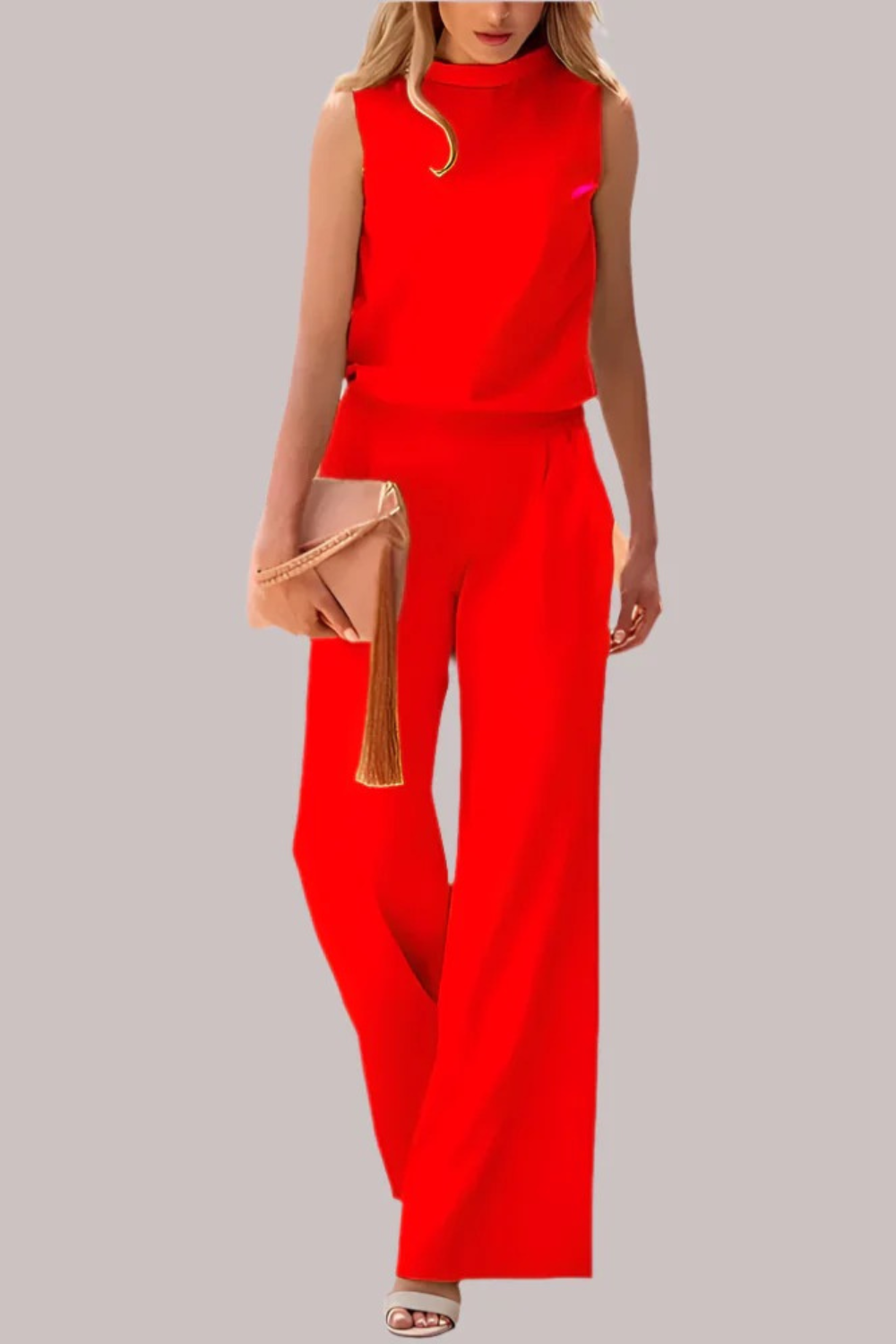 Women's Elegant Jumpsuit — One-Piece Tailored Jumpsuit for Day to Evening Wear & Smart Casual Occasions | Koossa