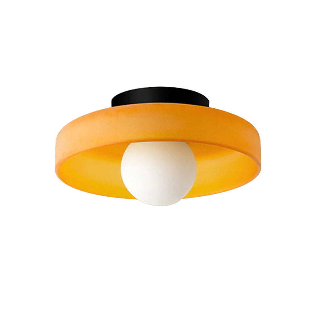 Lampe Disque Circulaire en Verre Mat Plafonnier Applique Moderne Éclairage Diffus Ambiance Salon Chambre Culot G9 | Koossa