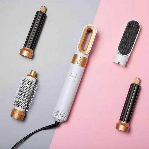 5-in-1 Ionic Styling Brush with Coanda Technology — Professional Blow-Dry & Curl Styling Tool | Koossa