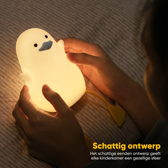 Veilleuse douce enfant en silicone avec minuteur 30 min lumière apaisante chambre nuit anti-peur portable | Koossa