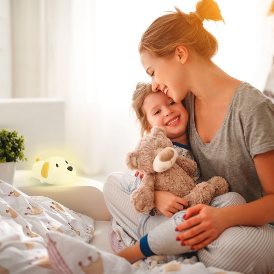 Veilleuse douce enfant en silicone avec minuteur 30 min lumière apaisante chambre nuit anti-peur portable | Koossa