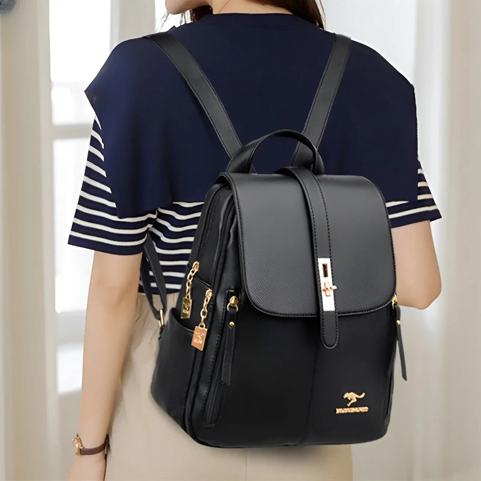 Women's Convertible Backpack Handbag — Versatile Everyday Bag with Multiple Compartments & Adjustable Straps | Koossa