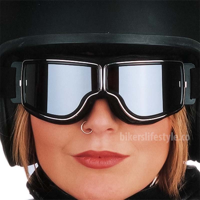 Motorcycle Goggles Over Glasses, Anti-Fog UV400 Riding Eyewear with Adjustable Strap for Bikers, Cyclists, Outdoor Work and Sports | Lonoma
