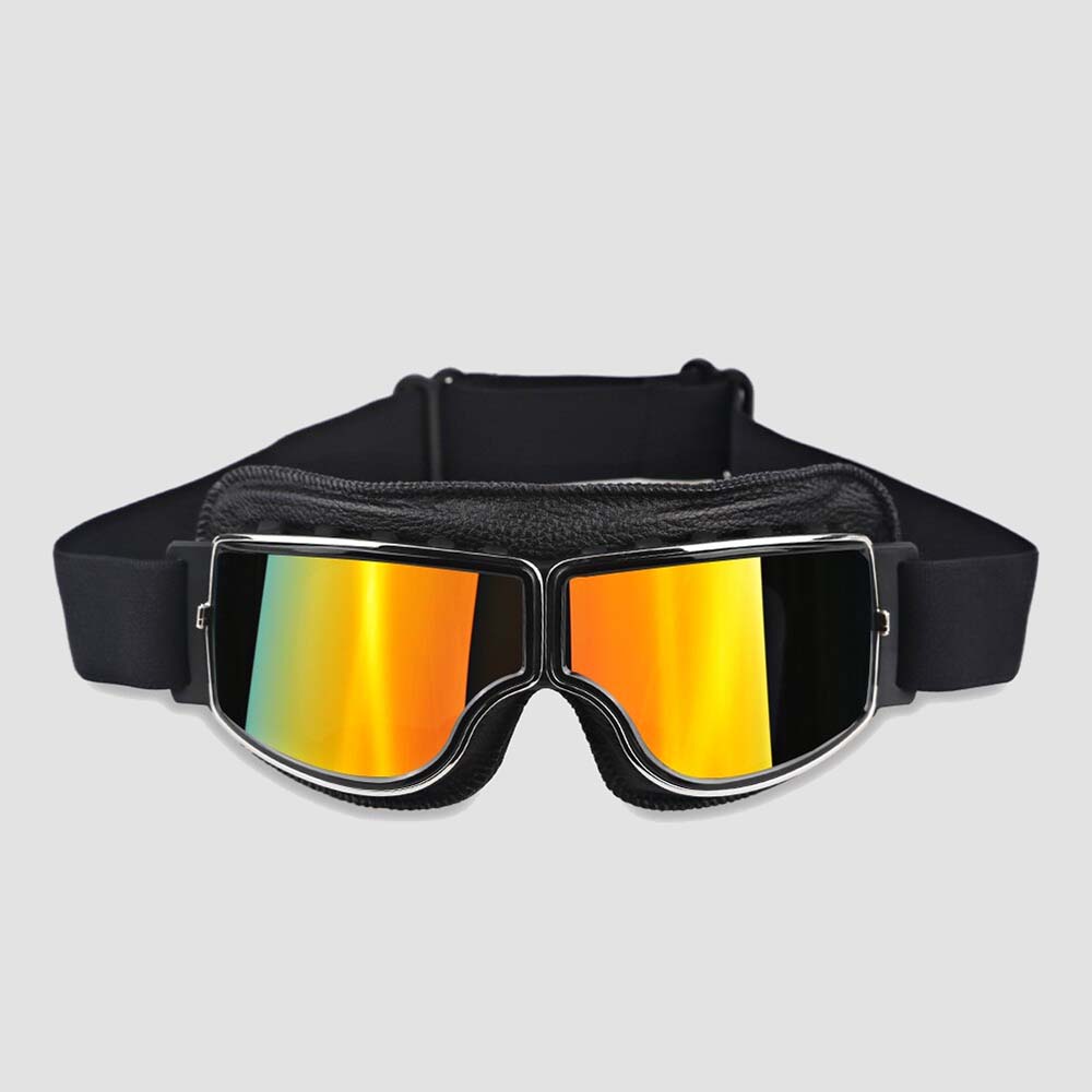 Motorcycle Goggles Over Glasses, Anti-Fog UV400 Riding Eyewear with Adjustable Strap for Bikers, Cyclists, Outdoor Work and Sports | Lonoma