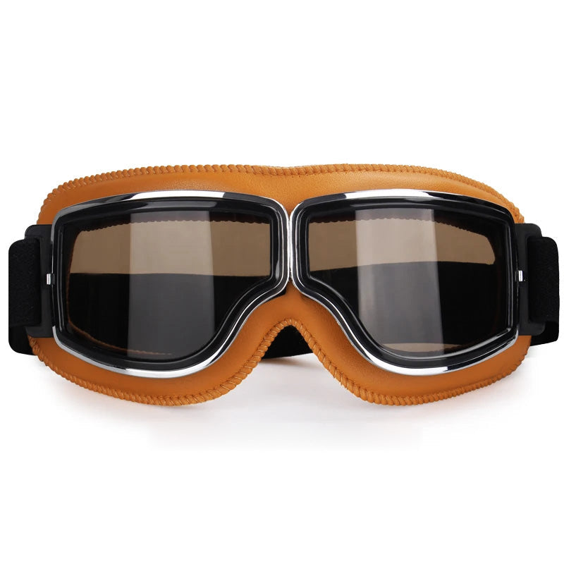 Motorcycle Goggles Over Glasses, Anti-Fog UV400 Riding Eyewear with Adjustable Strap for Bikers, Cyclists, Outdoor Work and Sports | Lonoma