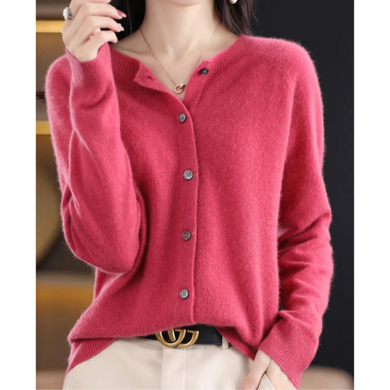 Women's Classic Button-Front Cardigan — Versatile Layering Knitwear for Every Season & Occasion | Koossa
