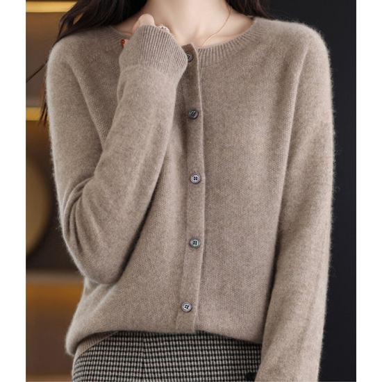 Women's Classic Button-Front Cardigan — Versatile Layering Knitwear for Every Season & Occasion | Koossa