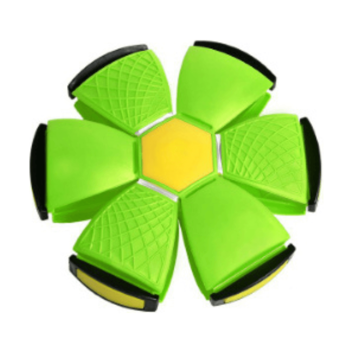 Dog Flying Disc Ball Transformable LED ABS Rechargeable Green Interactive Pet Toy Indoor Outdoor Fetch Training | Koossa