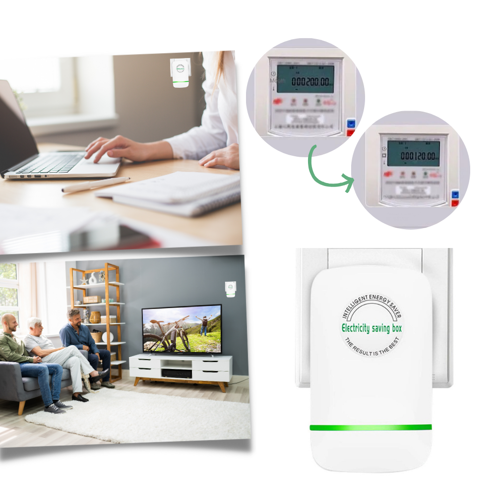 Plug-In Electricity Optimizer for Home Outlets – Voltage Stabilizer & Circuit Protection Device for Household Use | Lonoma