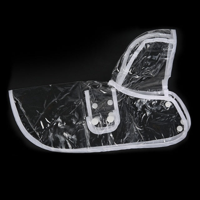 Dog Raincoat Transparent Waterproof Hooded Dachshund Small Dog Rain Cape Poncho Clear PVC Lightweight Windproof Puppy Wet Weather | Koossa