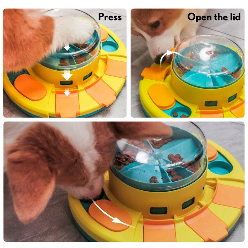 Dog Puzzle Feeder Toy Slow Eating Bowl Interactive Training Game Treat Dispenser Adjustable Difficulty Pet Food | Koossa