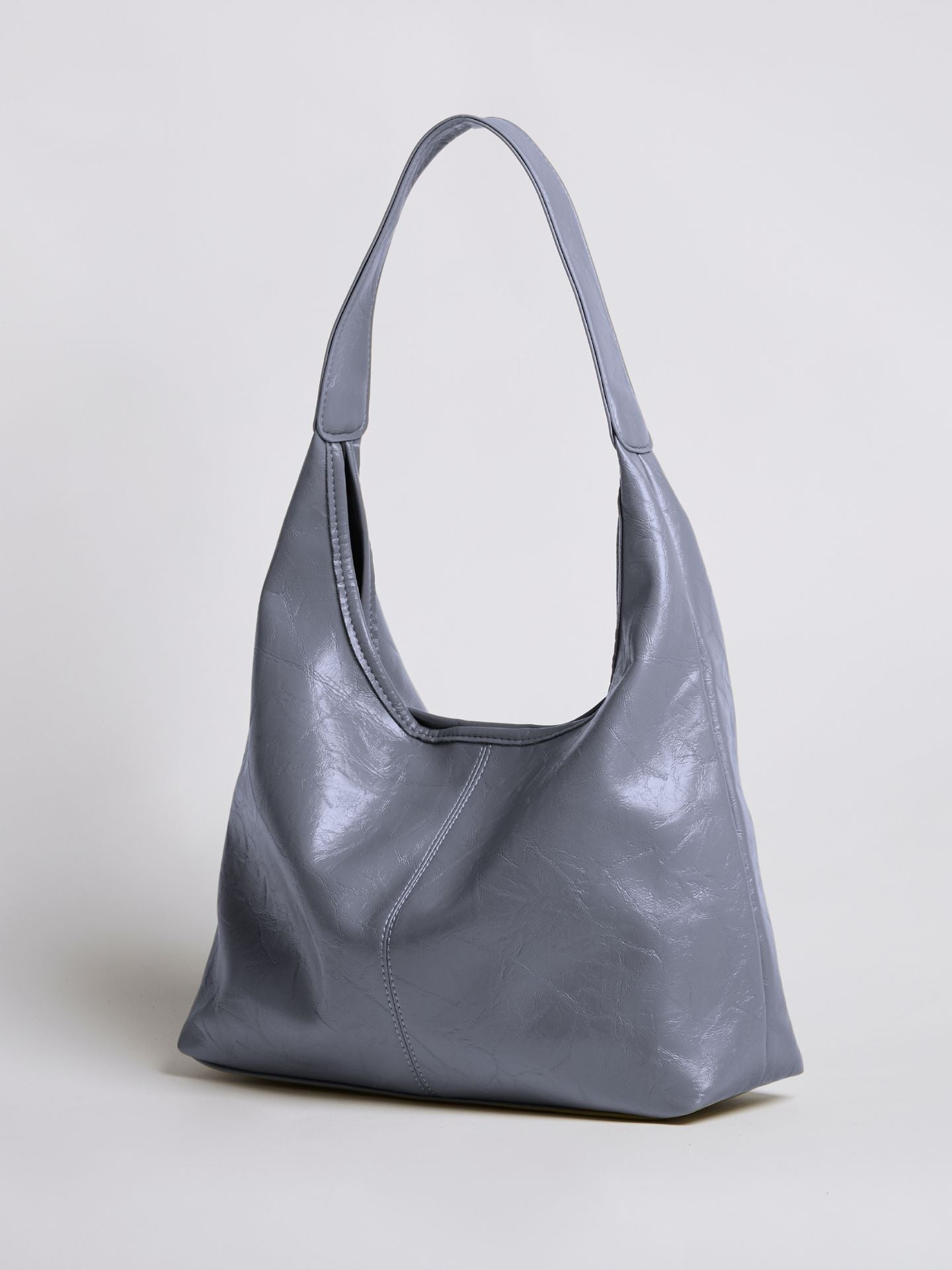 Soft Leather-Effect Tote Bag in Black with Matching Pouch | Spacious Everyday Shoulder Bag with Compartments | Koossa