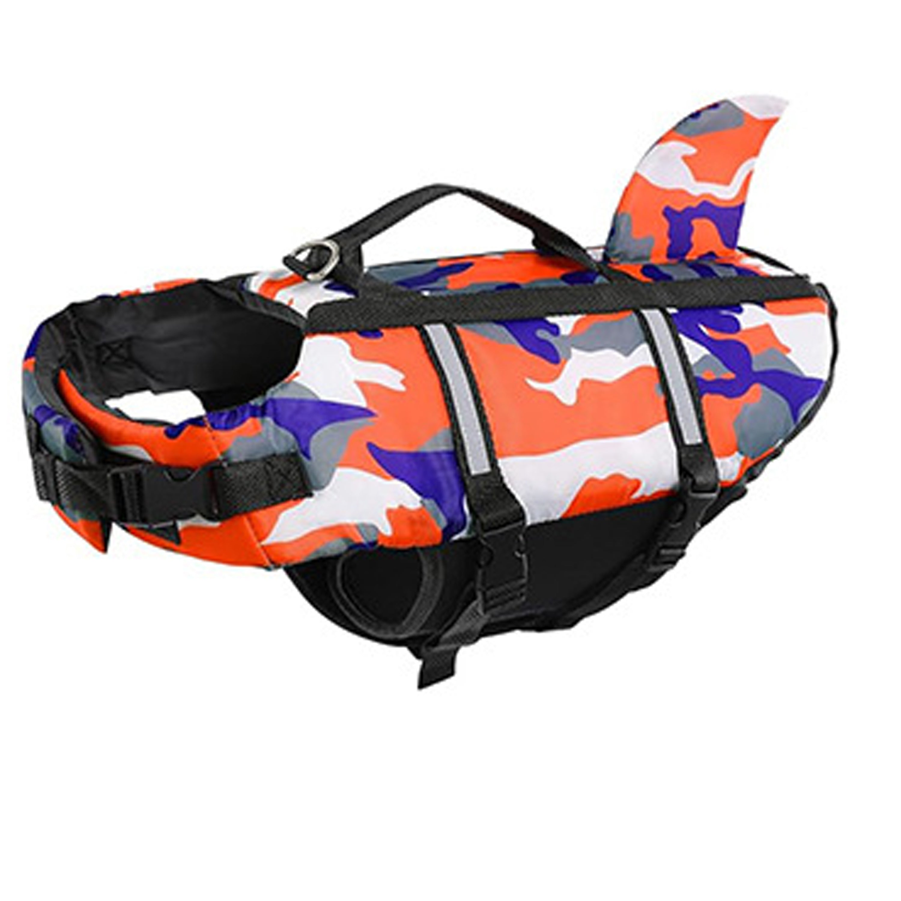 Dog Life Jacket Ripstop 600D Dachshund Swim Vest Adjustable Quick-Release Reflective Camouflage Flotation Aid Small Dog Water Safety | Koossa