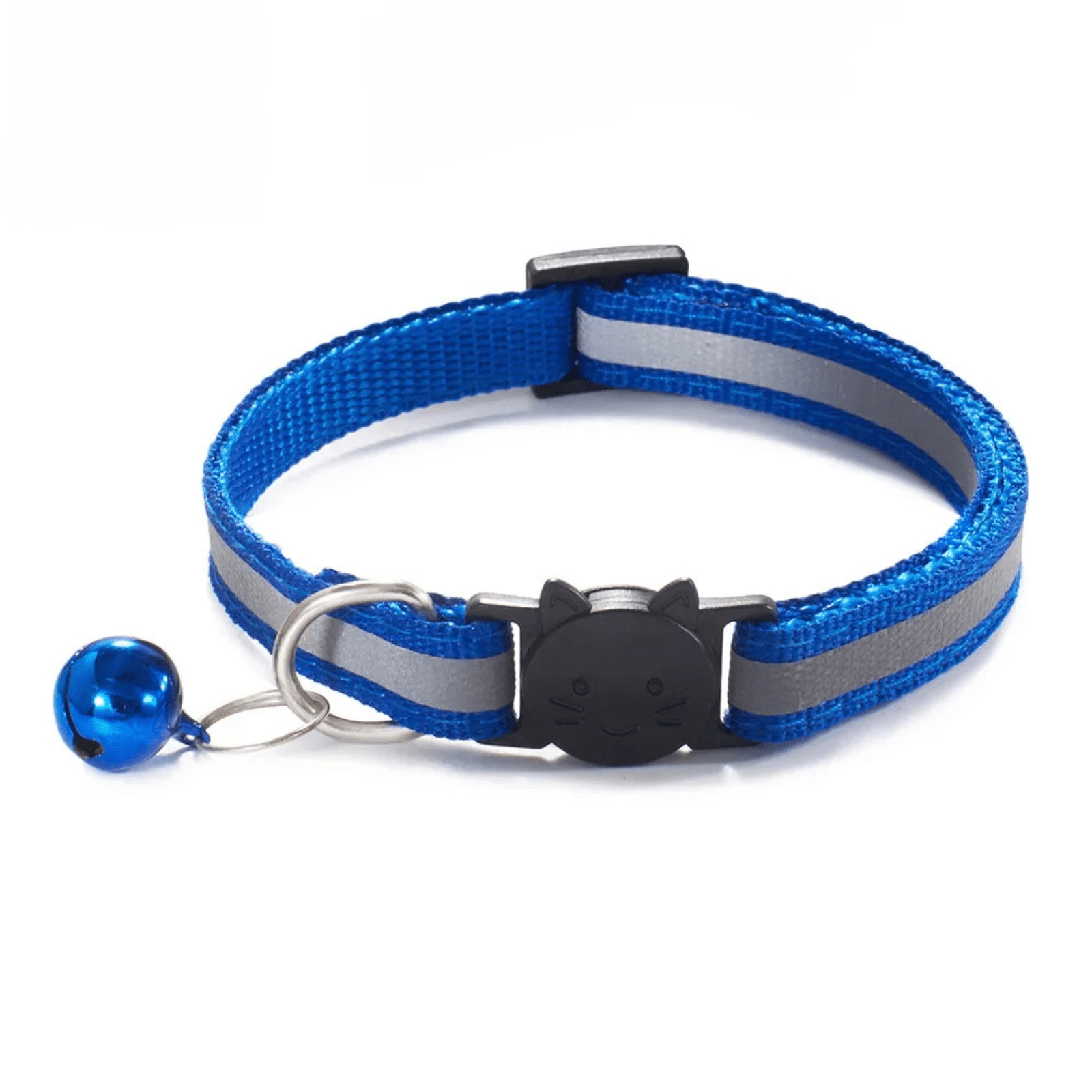 Cat Collar Reflective Band Breakaway Safety Buckle Bell Adjustable 19–32cm Kitten Adult Indoor Outdoor Night Safety | Koossa