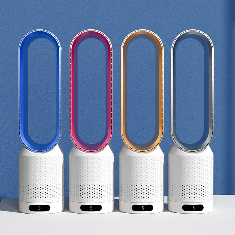 Rafraîchisseur évaporatif avec ioniseur et triple filtration HEPA UV pour air purifié intérieur blanc | Koossa