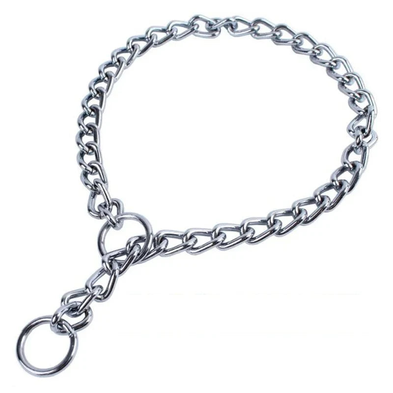 Dog Slip Chain Collar Stainless Steel Training S M L XL No-Pull Correction Choke Chain All Weather Rust-Proof | Koossa