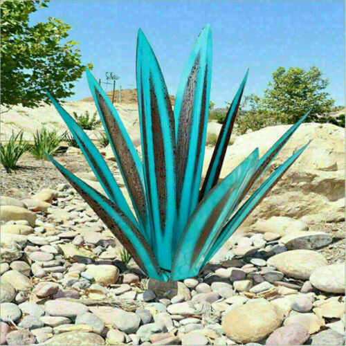 Sculpture d'agave en métal pour jardin, terrasse et intérieur – Finition artisanale toute saison résistante | Koossa