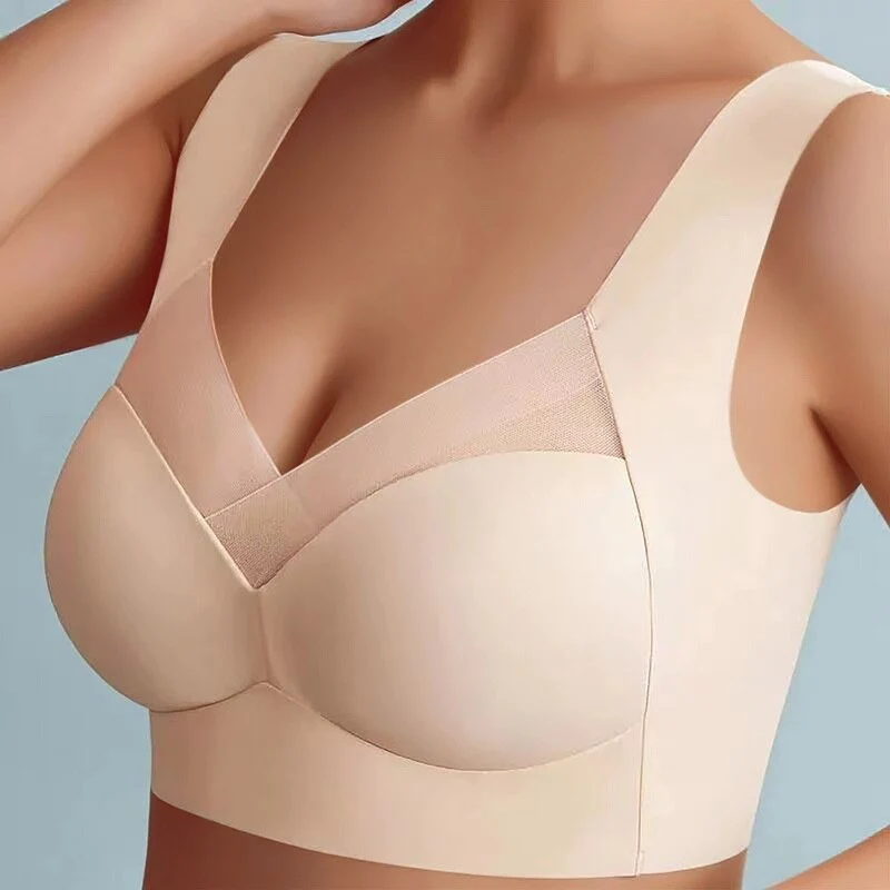 Women's Seamless Comfort Bra in Black, Beige, Navy, Pink & Powder Blue – Everyday Support with Invisible Finish | Koossa