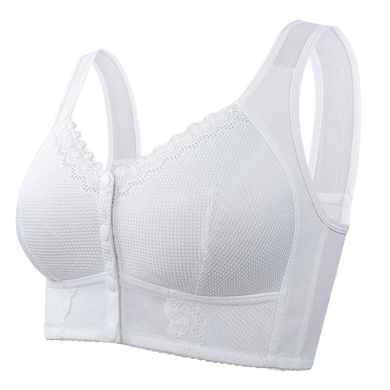 Women's Front-Fastening Soft Cup Bra — Wireless Comfort Bra with Wide Band for All-Day Support | Koossa