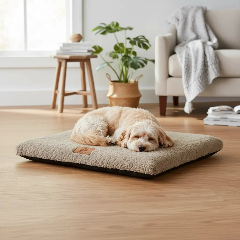 Dog Cushion Bed Orthopaedic Foam Washable Cover M L XL XXL Crate Mat Senior Dogs Joint Support Non-Slip | Koossa