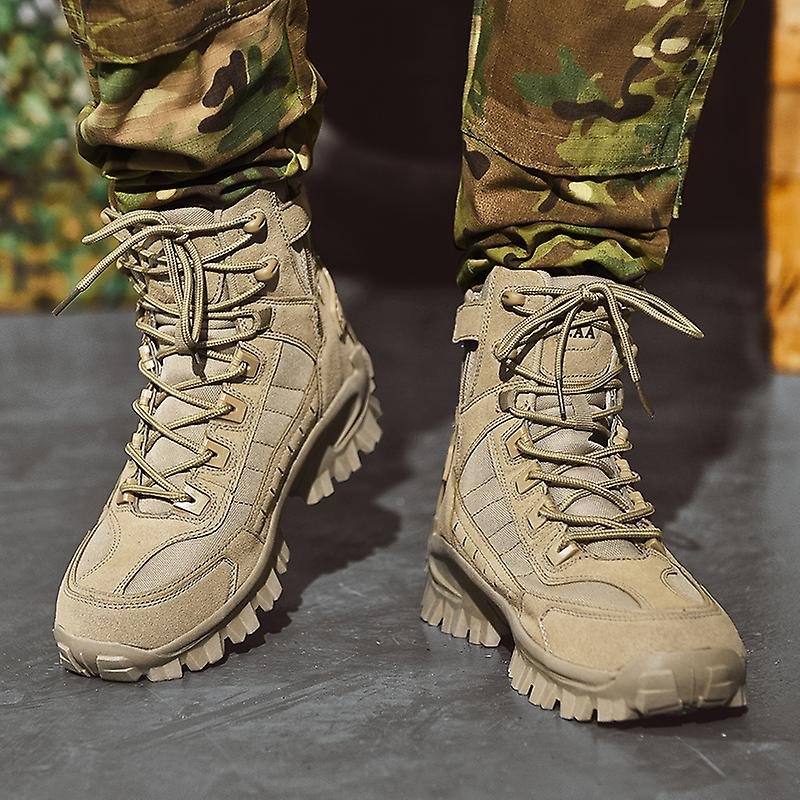 Men's Waterproof Tactical Hiking Boots with Ankle Support for Outdoor Trails Work and Camping | Lonoma
