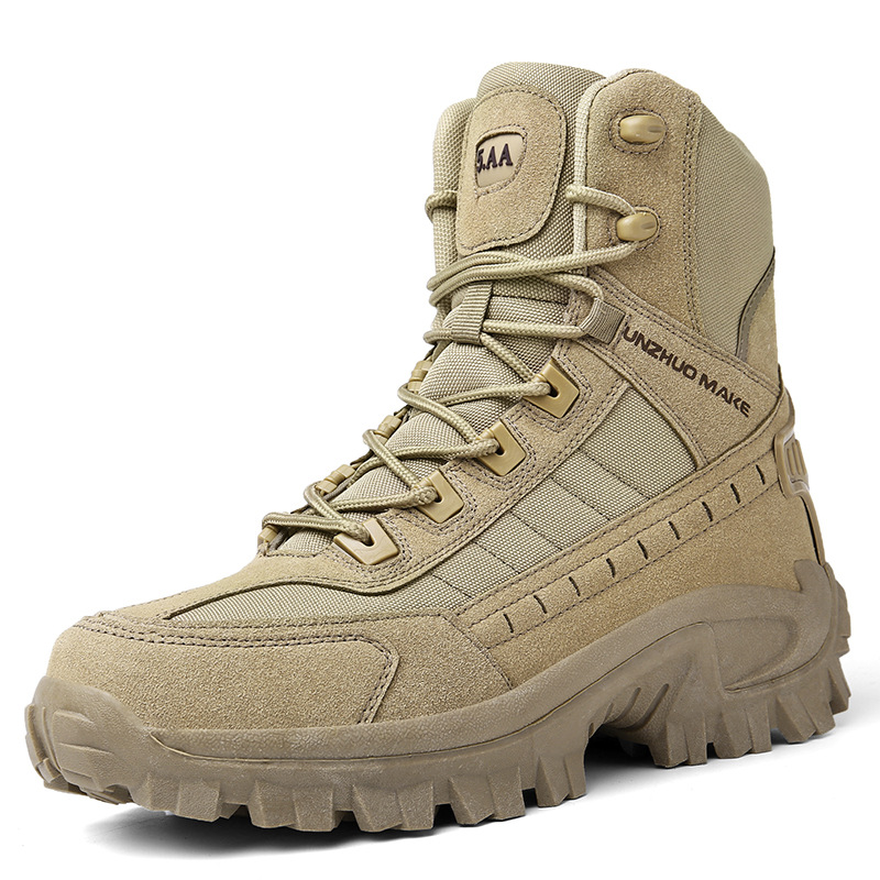 Men's Waterproof Tactical Hiking Boots with Ankle Support for Outdoor Trails Work and Camping | Lonoma