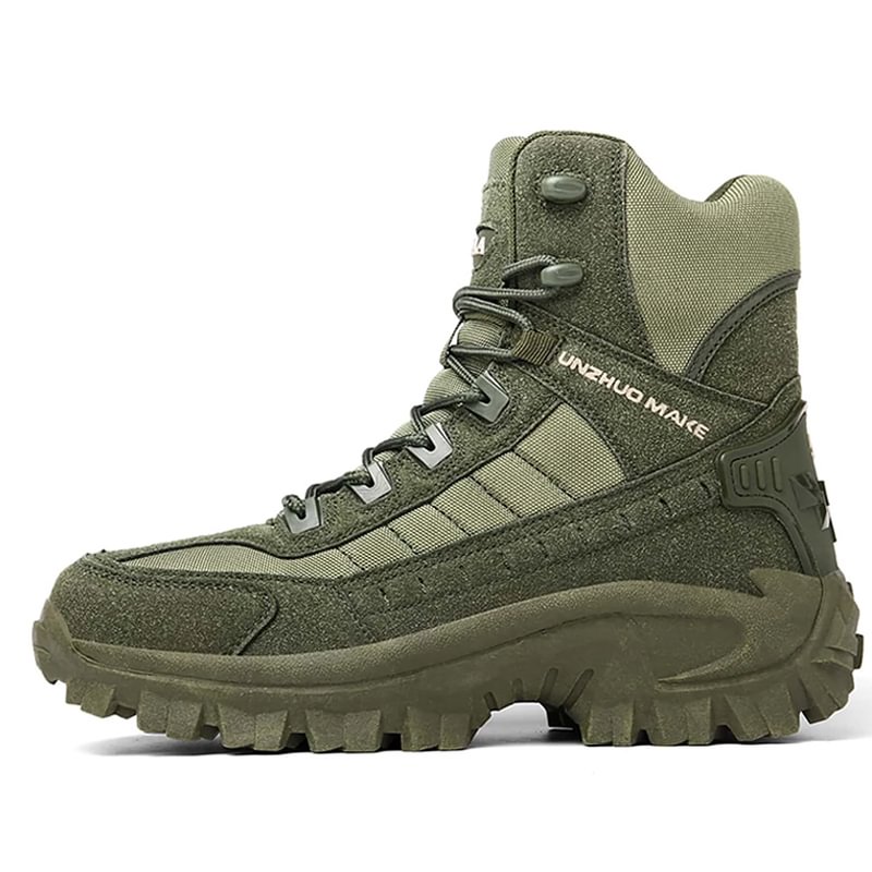 Men's Waterproof Tactical Hiking Boots with Ankle Support for Outdoor Trails Work and Camping | Lonoma