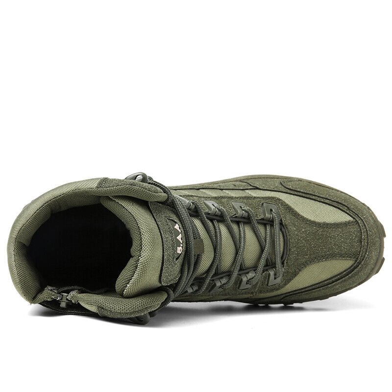 Men's Waterproof Tactical Hiking Boots with Ankle Support for Outdoor Trails Work and Camping | Lonoma