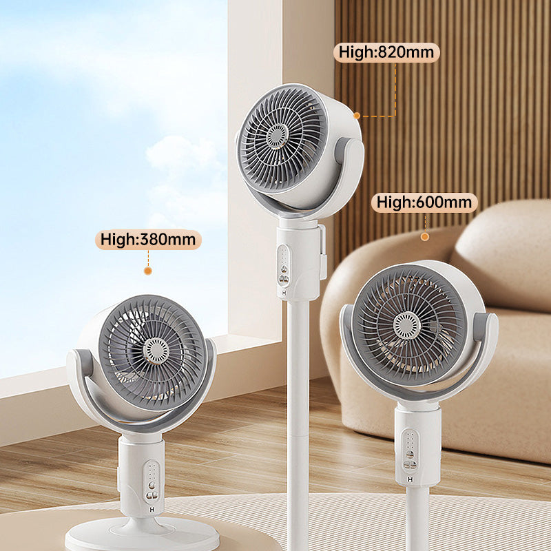 USB Pedestal Fan with Remote Control — Whisper-Quiet Oscillating Cooling Fan for Home & Office Use | Koossa