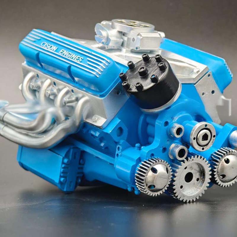 V8 Engine Model Kit Gas Powered OHV with CDI Ignition CNC Metal Assembly Working Miniature Motor for RC Hobby Educational STEM Learning | Lonoma