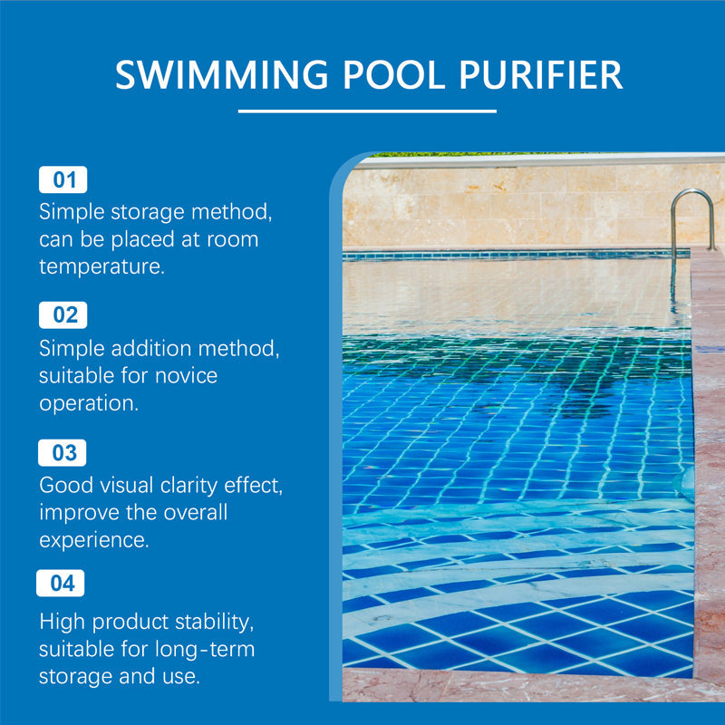 Solution d'Entretien Piscine 100 ml Sans Chlore Eau Limpide Anti-Algues Spa Jacuzzi Bassin Gonflable Hygiène | Koossa