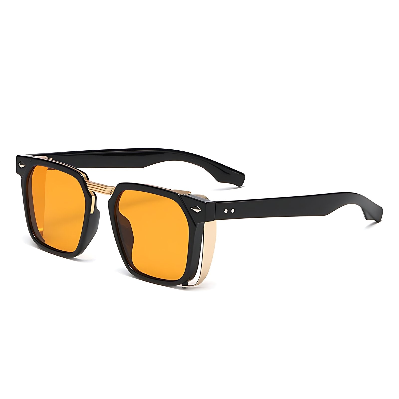 Square Frame Sunglasses with UV Protection and Blue Lenses — Modern Everyday Eyewear for Men | Koossa