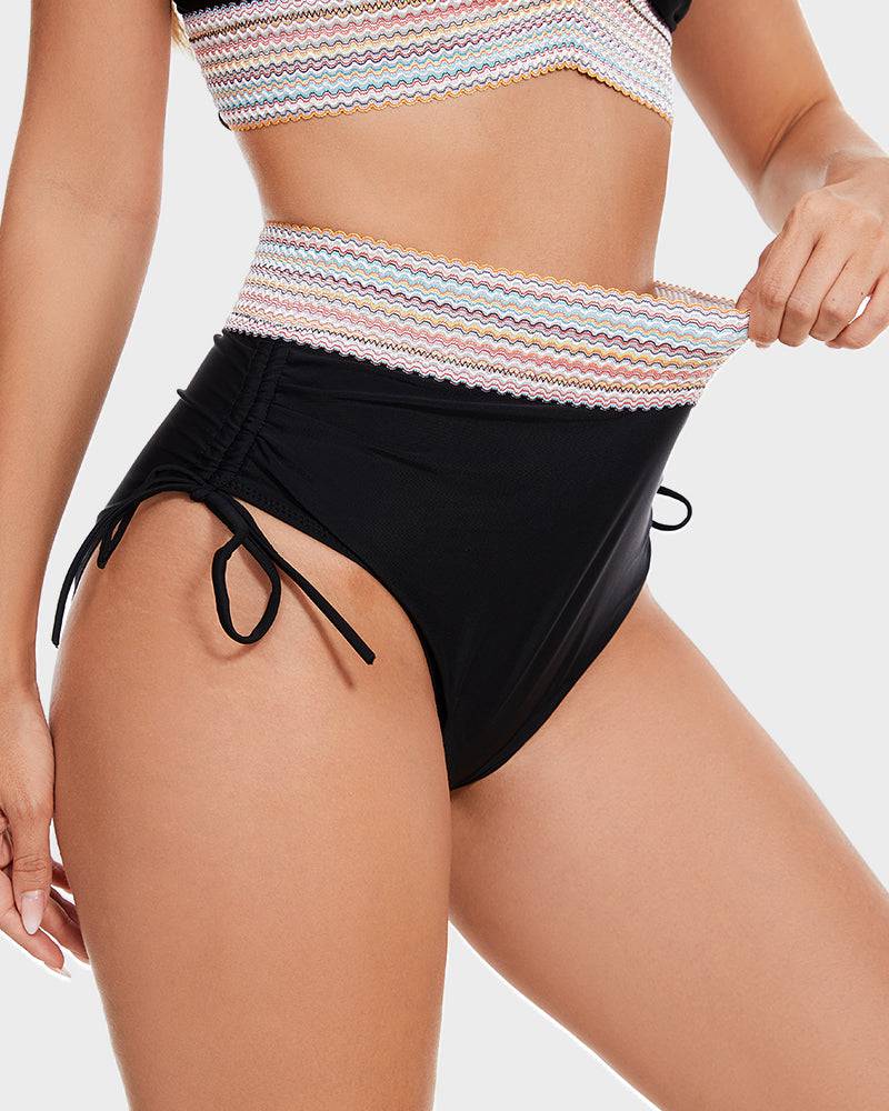 Women's High-Waisted Bikini Set — Tummy Control Two-Piece Swimsuit for Beach Holidays & Poolside Confidence | Koossa