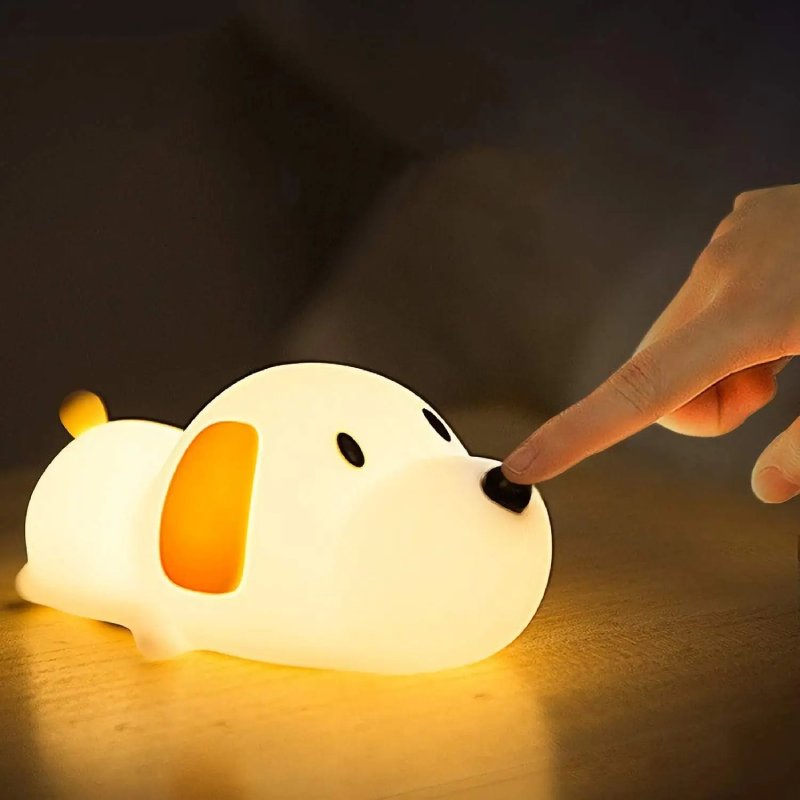 Veilleuse douce enfant en silicone avec minuteur 30 min lumière apaisante chambre nuit anti-peur portable | Koossa