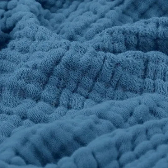 Plaid mousseline en coton naturel doux et respirant pour canapé lit chambre confort toute l'année élégant | Koossa