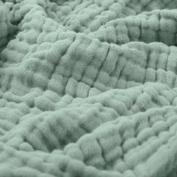 Plaid mousseline en coton naturel doux et respirant pour canapé lit chambre confort toute l'année élégant | Koossa