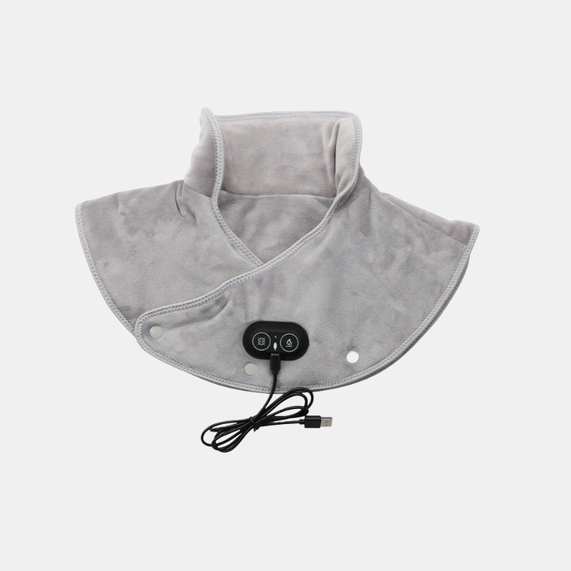 Ergonomic Electric Heated Neck and Shoulder Massager with Adjustable Vibration for Pain Relief and Relaxation | Koossa