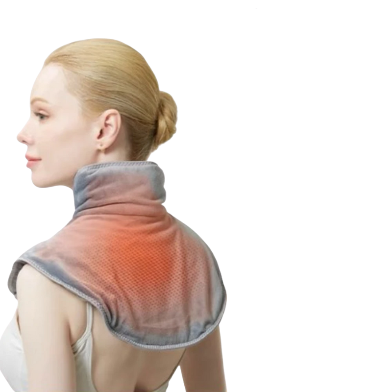 Ergonomic Electric Heated Neck and Shoulder Massager with Adjustable Vibration for Pain Relief and Relaxation | Koossa