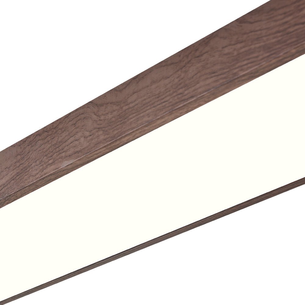 Plafonnier Ovale LED Effet Bois Métal 65-90 cm Blanc Chaud Blanc Froid Salon Chambre Cuisine Intégré Design | Koossa