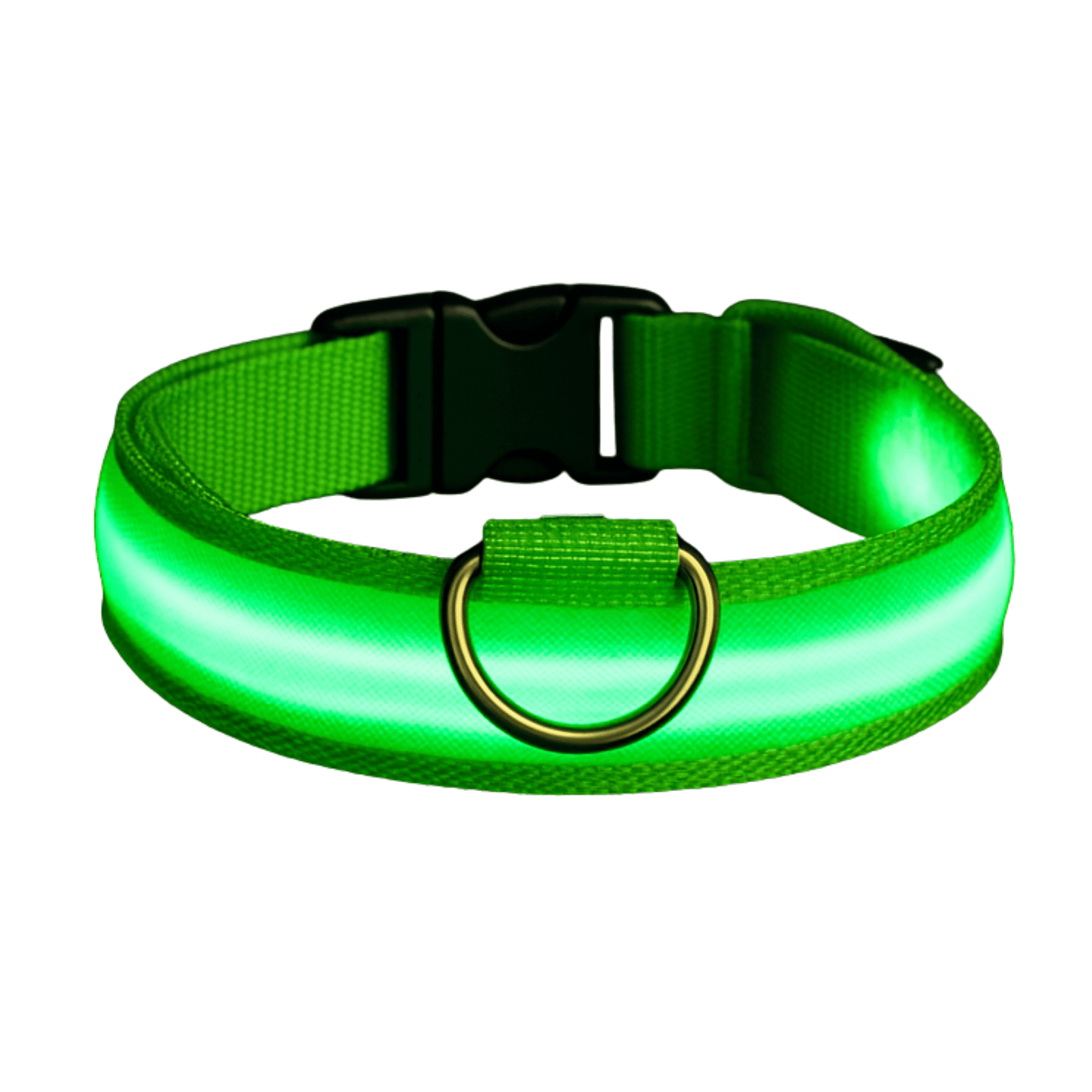 LED Dog Collar USB Rechargeable Flashing Constant Light Nylon Adjustable Night Walking Safety Visible | Koossa
