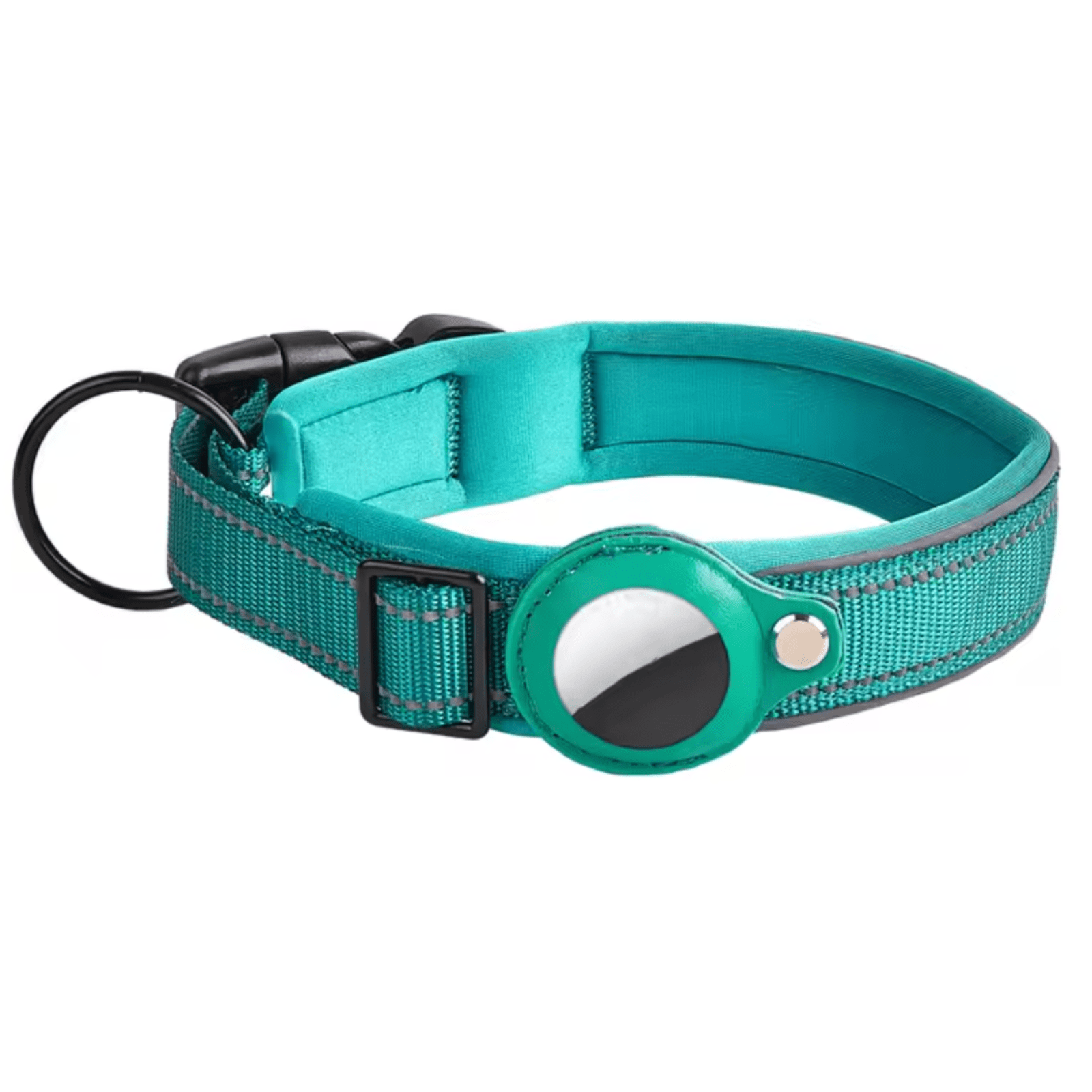 Dog Tracker Collar Android Google Find My Device 1000D Nylon Neoprene Reflective S–XL 8–10 Month Battery No SIM | Koossa