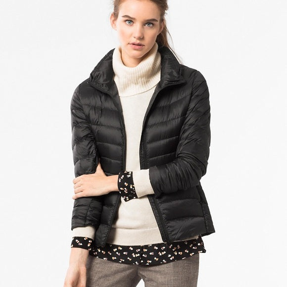 Women's Lightweight Quilted Puffer Jacket – Insulated Zip-Up Coat for Fall Winter | Lonoma