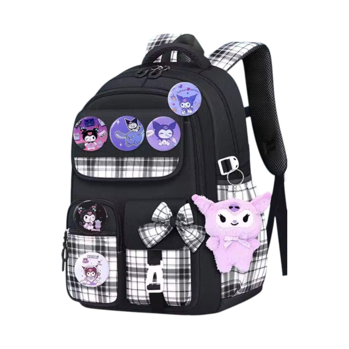 Girls School Backpack Lightweight Padded Straps Ergonomic Support Ages 8-16 Purple Pink Black Blue for Middle School | Lonoma