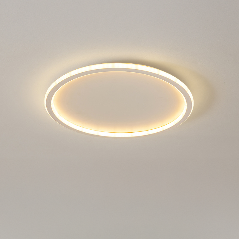 Plafonnier Rond Design Scandinave LED Intégrée Blanc Chaud Aluminium Fer Moderne Minimaliste pour Salon | Koossa